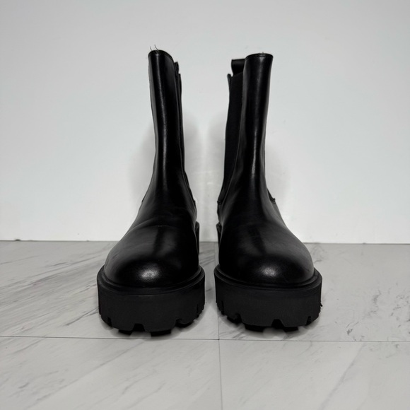 Cavalli Class Black Chelsea Lug Sole Platform Boot 37 - Picture 2 of 16